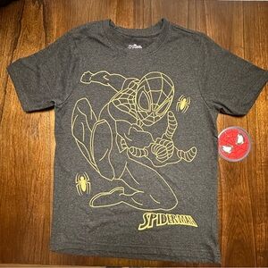 Marvel Spider-Man Graphic Tee in Black and Yellow